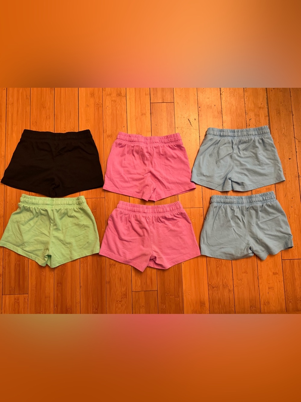 Cat & Jack Girls Black, Pink, Light Blue & Mint Shorts Multipack